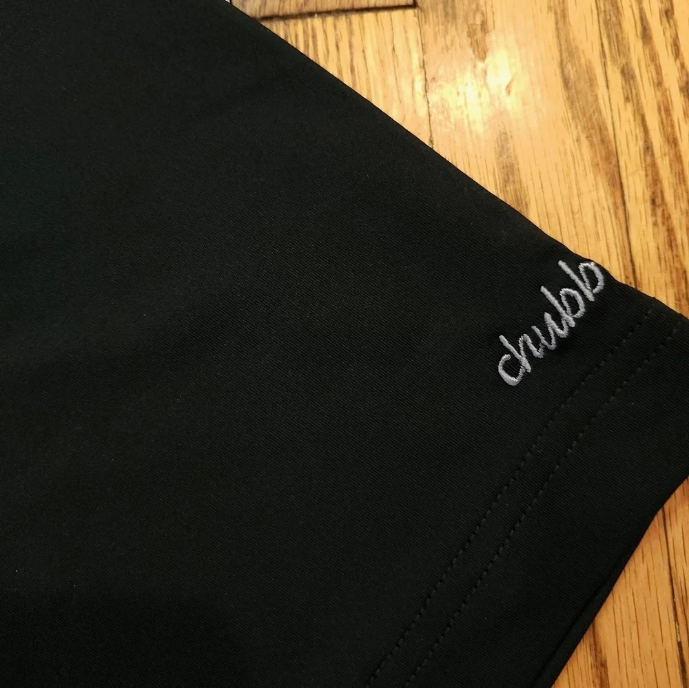 Chubbies Mens Performance Polo Shirt Size Large Parrot Logo Black Golf - Picture 4 of 8